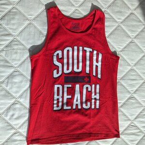 South Beach red tank top